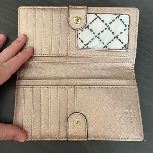 Rose gold Kate spade wallet